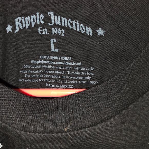 Ripple Junction Mens Grateful Dead Short Sleeve Tee Size Large Black NWOT - Picture 3 of 3